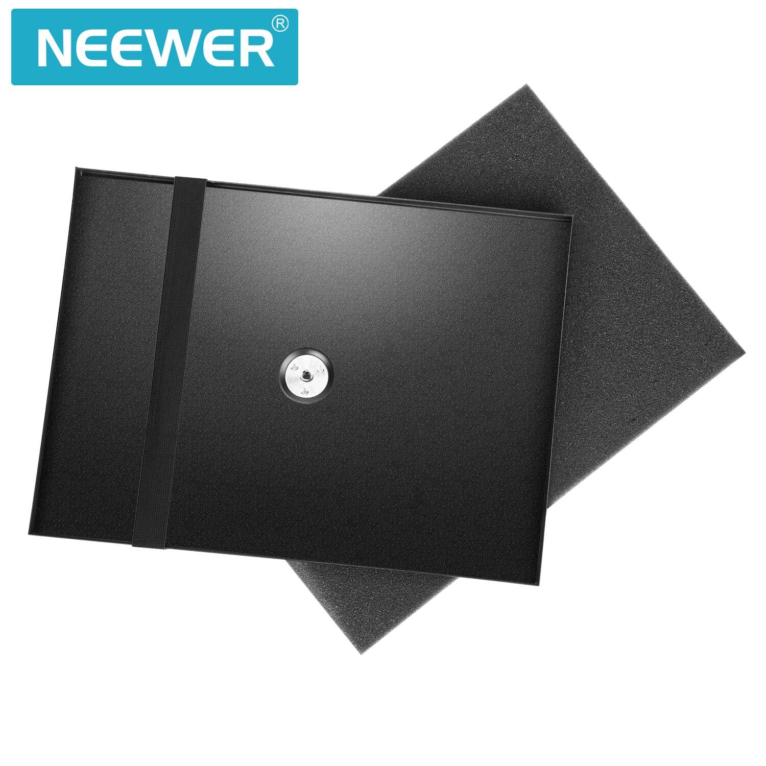 Angle. Neewer - Laptop & Projector Tray for Tripod Stand - Universal Mount with 1/4" & 3/8" Screw (Tripod Sold Separately) - Black.