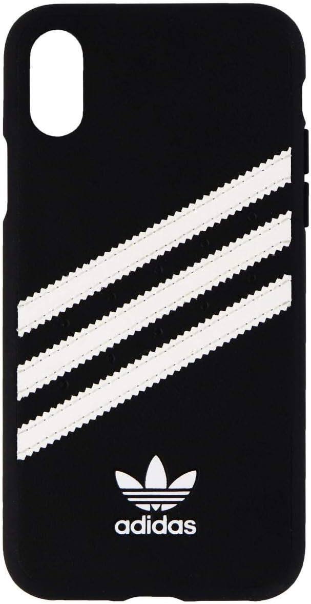 Front. adidas - Adidas Samba Case for iPhone XR - Black/White.