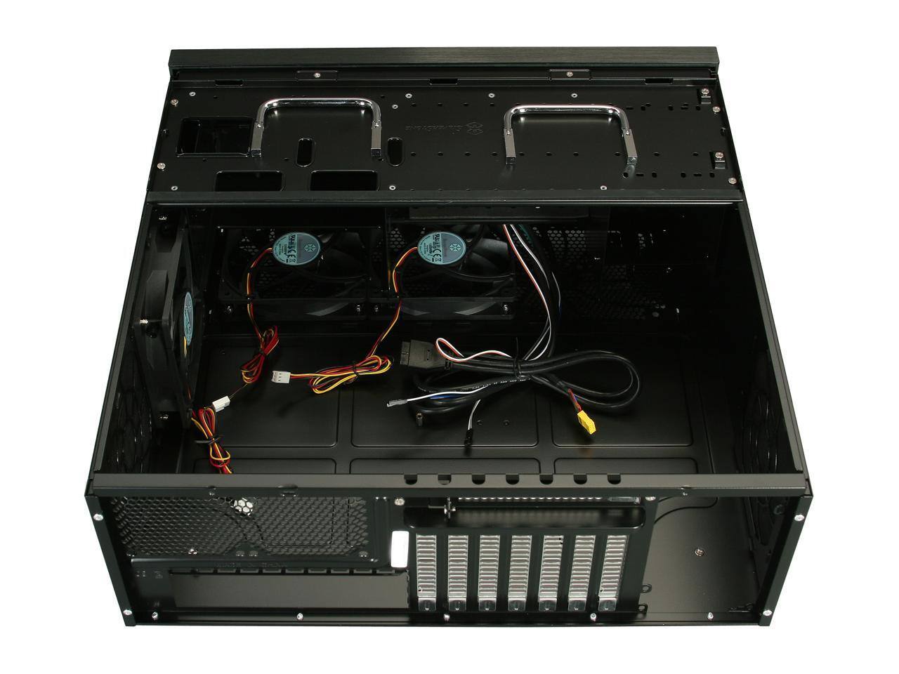 Alt View 4. SilverStone - SILVERSTONE Black Aluminum / Steel Grandia Series SST-GD07B ATX Media Center / HTPC Case - Black.