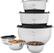 Front Standard. Wolfgang Puck - 14-Piece Mixing Bowl Set - Stainless-Steel/Black.