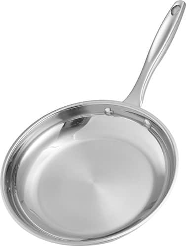 Front Standard. Wolfgang Puck - 9" Skillet - Stainless-Steel.