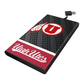 Keyscaper - Utah Utes Endzone Plus 5000mAh Flat Powerbank - Black