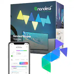 Nanoleaf - Shapes Triangles Smarter Kit (7 Panels) - Multicolor