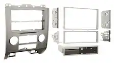 Front. Metra - Dash Kit for Select 2008-2012 Ford Mazda Escape Tribute DIN DDIN - Silver.