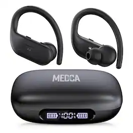 MEDca - Rechargeable Bluetooth Hearing Aids for Seniors - Easy-to-Use Behind the Ear Sound Amplifier - Black