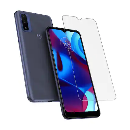 Front. Gadget Guard - Gadget Guard Glass Screen Protector for Motorola Moto G Pure (2021) - Clear.