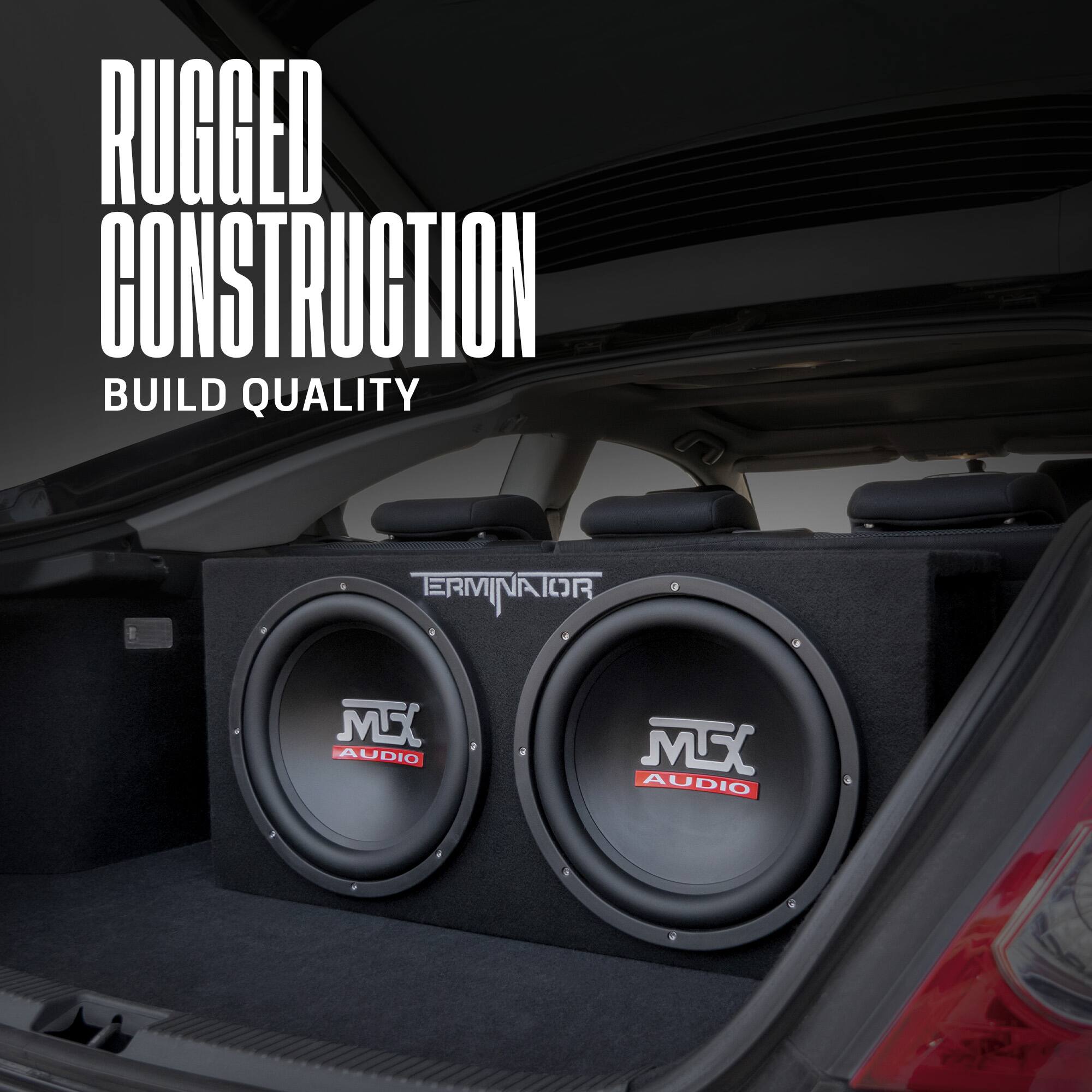MTX Audio サブウーファー ボックス MTX TN8MS Terminator Series compact powered subwoofer with 8 スピーカー・ウーファー