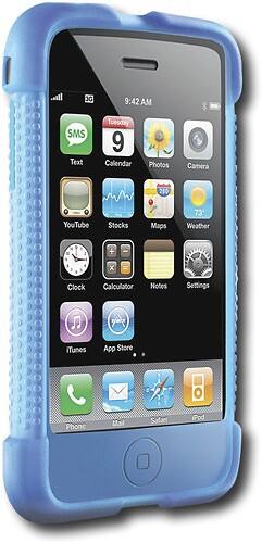 Angle Standard. DLO - Jam Jacket Case for Apple® iPhone 3G/3G S - Blue.