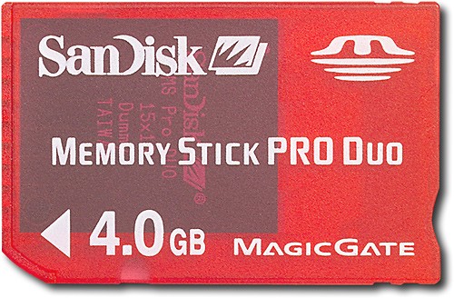 Best Buy: SanDisk Memory Stick PRO Duo (4GB) for PSP SDMSG-4096