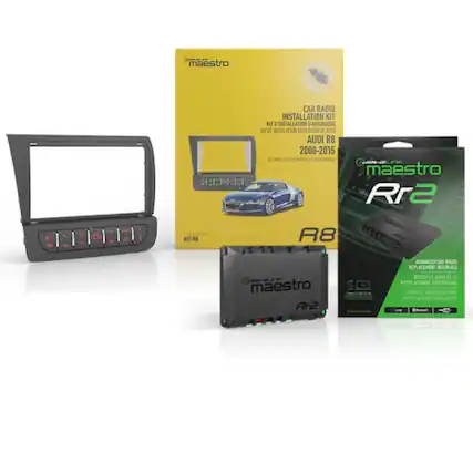 maestro CAR RADIO INSTALLATION KIT E D'INSTALLATION DRUTORAGIO KT INSTALLACI BRI RASID O AUT AUDI R8 2008-2015 Ca maestro CRE Rr2 KIT-R8 R8 maestro Rr2 ADMINCID CAR BADE REPLACEMENT NTC
