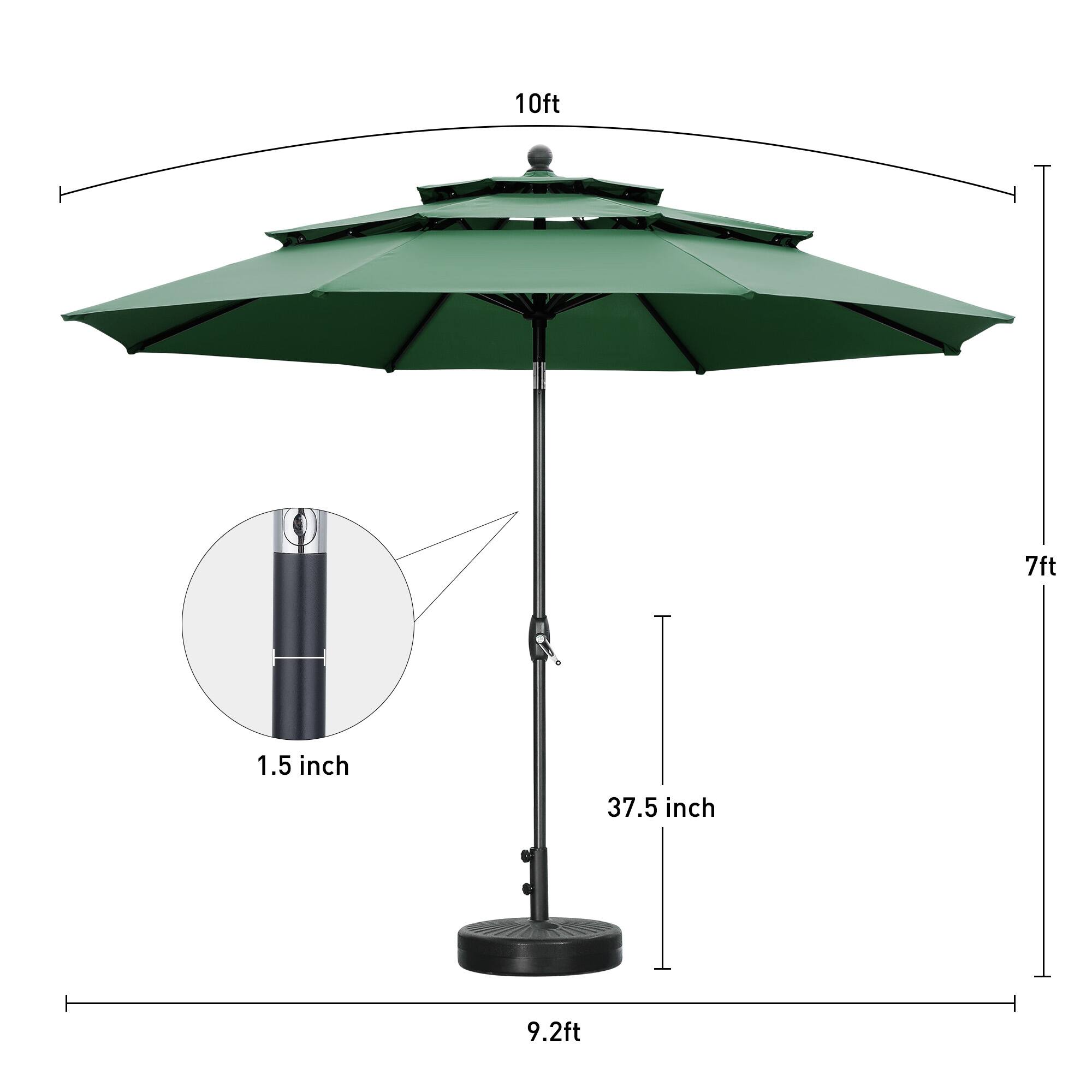 10ft, 7ft, 1.5 inch, 37.5 inch, 9.2ft