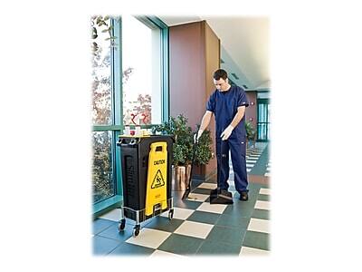 Alt View 6. RubberMaid - Rubbermaid Commercial Products Safety Awareness Floor Sign, Yellow (FG611200YEL) - Yellow.