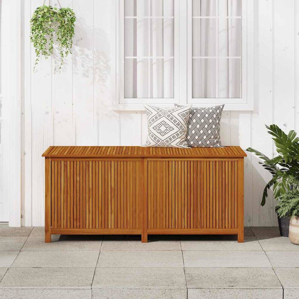 Left. vidaXL - Storage Box Solid Acacia wood - Brown.