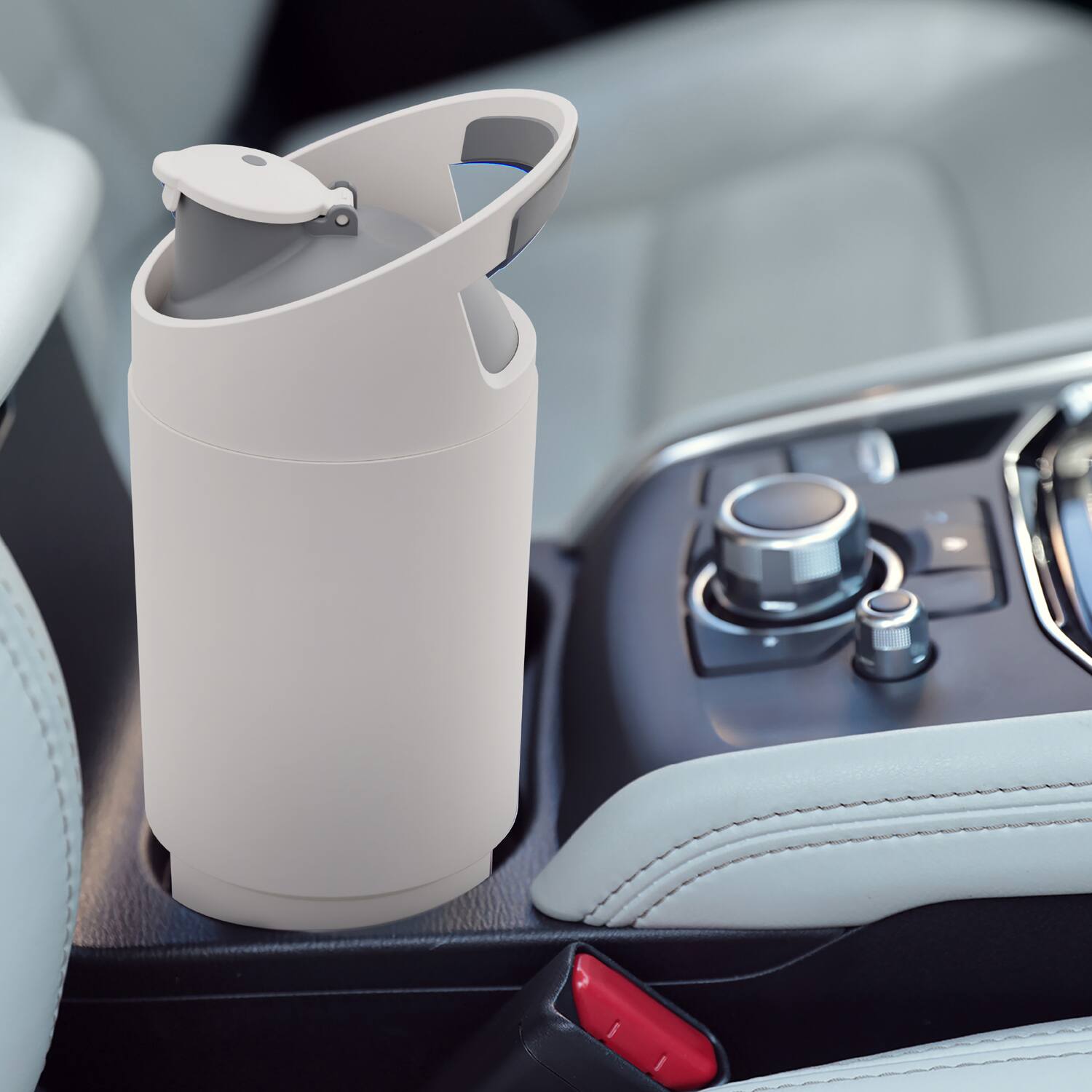 Alt View 4. Asobu - 32-Oz Cosmic Insulated Water Bottle - White.