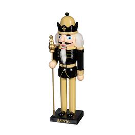 Evergreen Enterprises - New Orleans Saints 12" Wooden Nutcracker Statue - Multicolor
