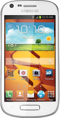  Boost Mobile - Samsung Galaxy Prevail 2 No-Contract Cell Phone - White