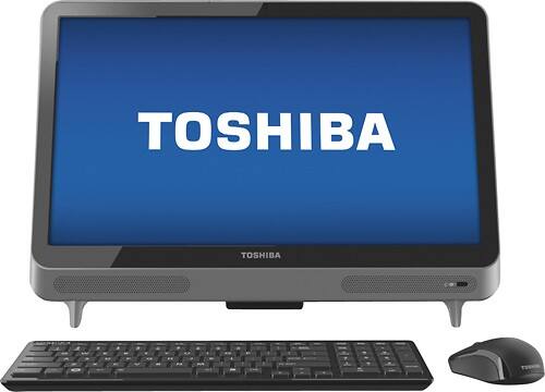 Front Standard. Toshiba - Refurbished 23" All-In-One Computer - 6GB Memory - 1TB Hard Drive.