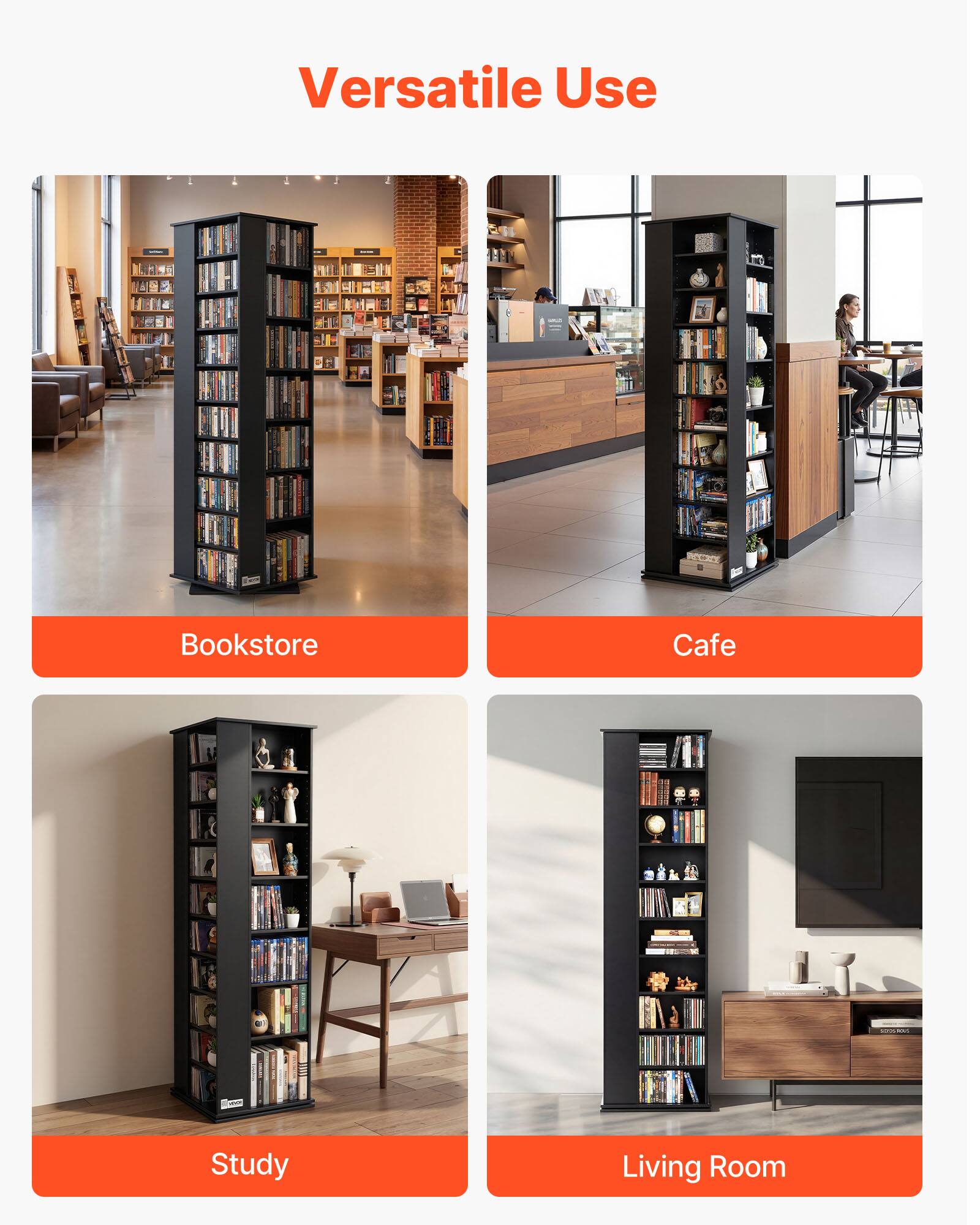 Versatile Use

- Bookstore
- Cafe
- Study
- Living Room