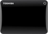 Front Zoom. Toshiba - Canvio Connect II 3TB External USB 3.0/2.0 Portable Hard Drive - Black.