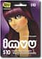 IMVU Virtual Currency Card ($10)-Front_Standard