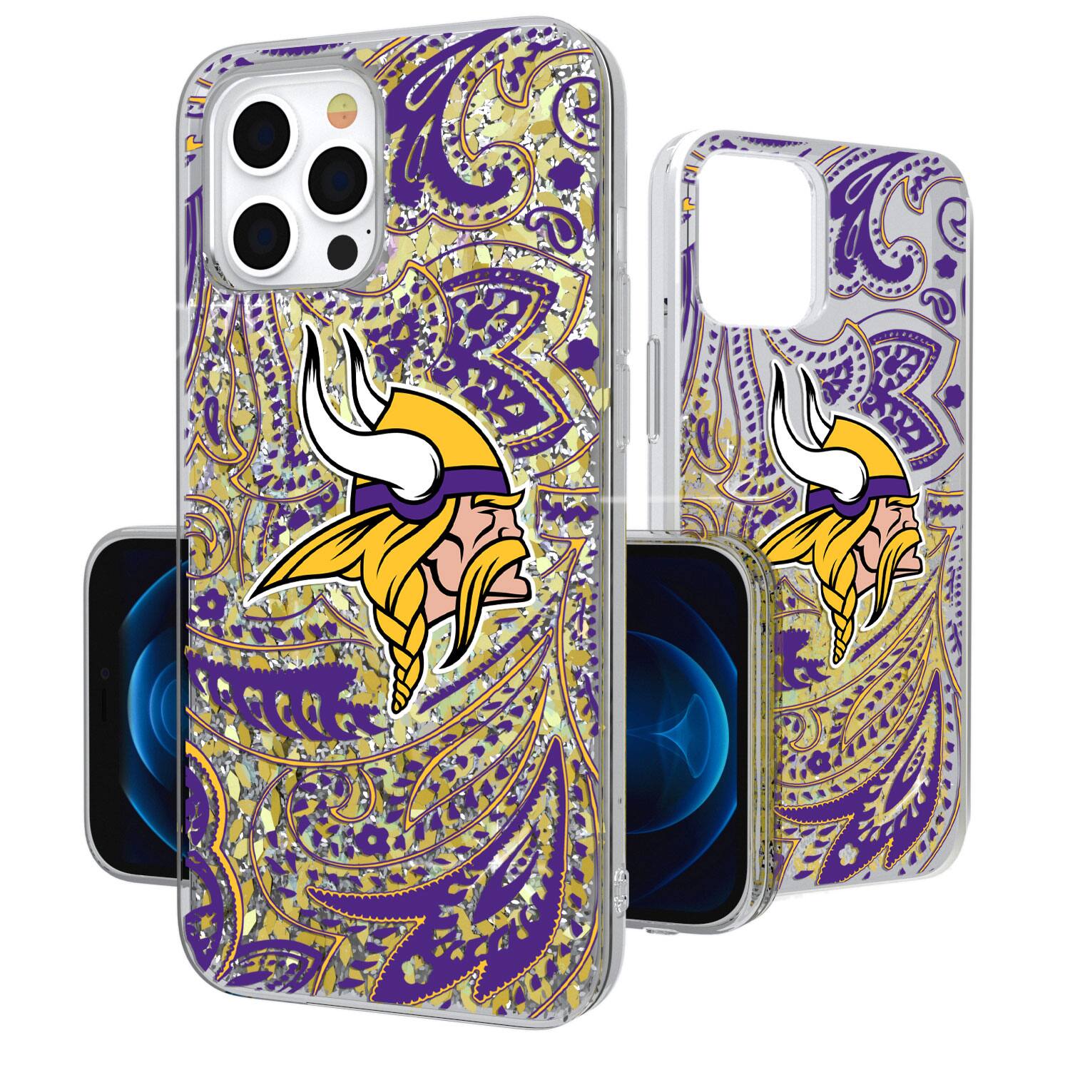 Keyscaper - NFL - Minnesota Vikings iPhone Paisley Design Glitter Case - 15 - Multicolor price history on PriceWatchPro