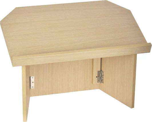 Front. AdirOffice - Podium Foldable Tabletop Lectern Stand - Medium Oak.