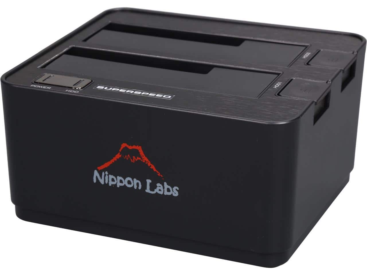 Nippon Labs - NL-ST0022A 2.5" & 3.5" SATA I/II/III USB 3.0 2-Bay Hard Drive Docking Station, Beige