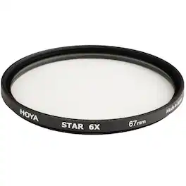 Hoya - 67mm Creative Star 6X Cross Screen Glass Filter