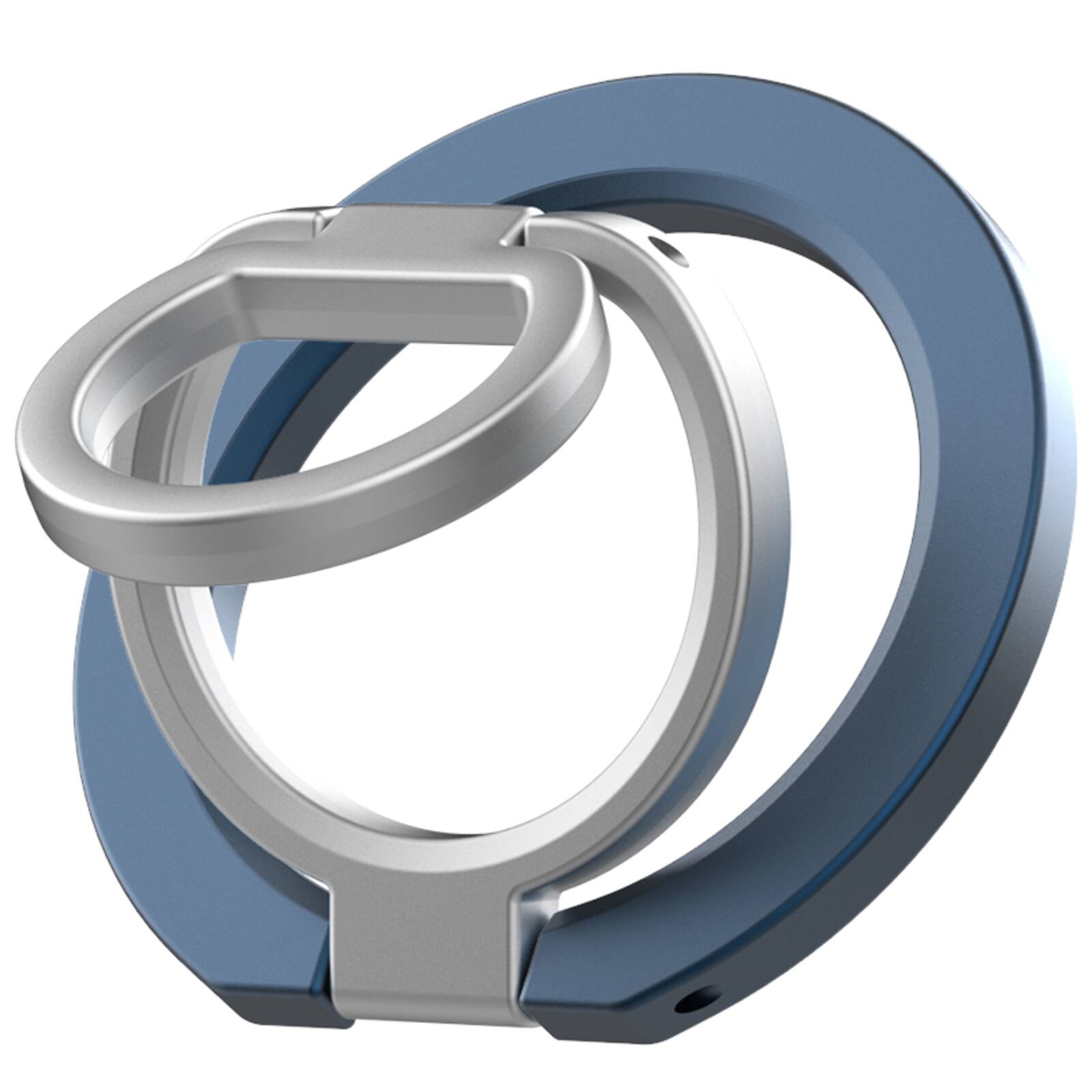 Alt View 6. UUCOVER - Magnetic Ring Holder Dual-Side Magnets Gym Phone Ring Grip Rotating Kickstand Compatible with MagSafe Magnetic Car Mount - blue.
