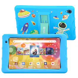 Contixo - K80A 8" Kids Learning Tablets, Disney eBook Pre-Installed, Android 13, 32GB, Kid-Proof Case & Stylus - Blue