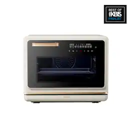 Robam - R-Box Pro 1.2cu.ft.Countertop Toaster Oven with Combi Steam, Air Fry, True Convection and Self-Clean - Cream White
