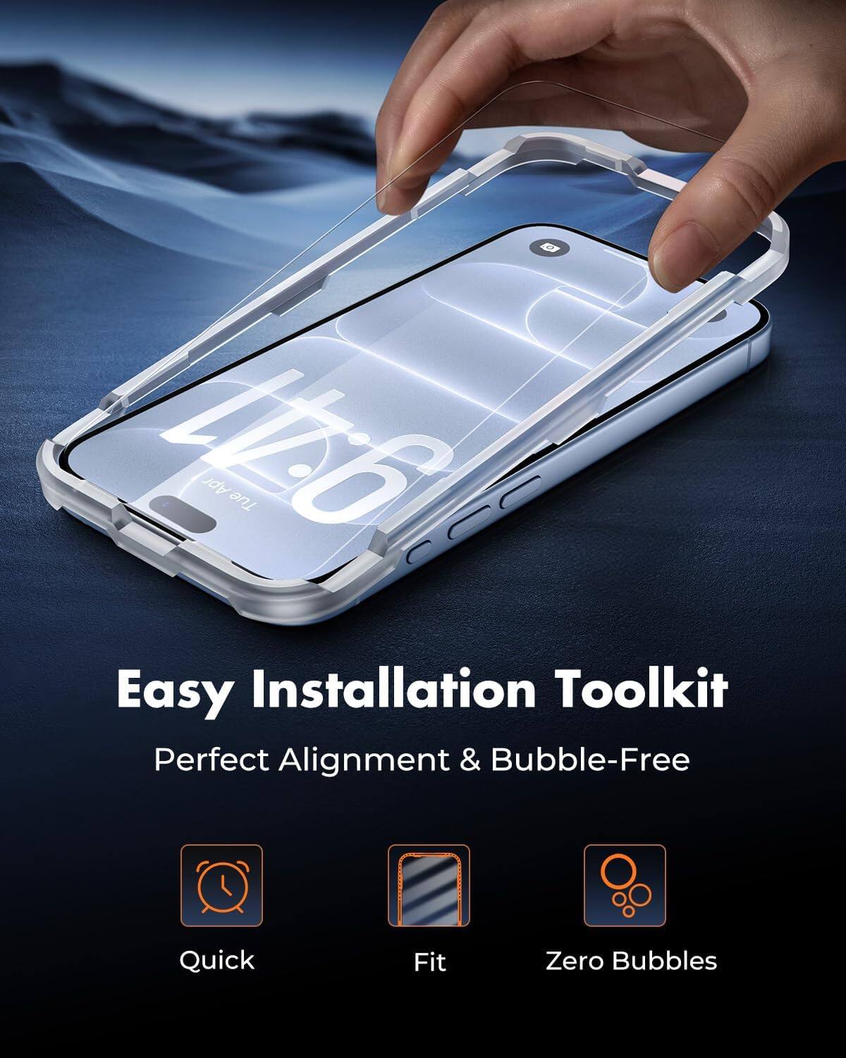 9:41 Apr Tue CCC Easy Installation Toolkit Perfect Alignment & Bubble-Free  
Quick Fit Zero Bubbles