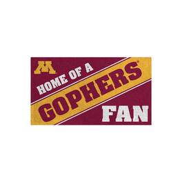 Evergreen Enterprises - Minnesota Golden Gophers 16" x 28" Home of a Fan Indoor/Outdoor Logo Turf Mat - Multicolor