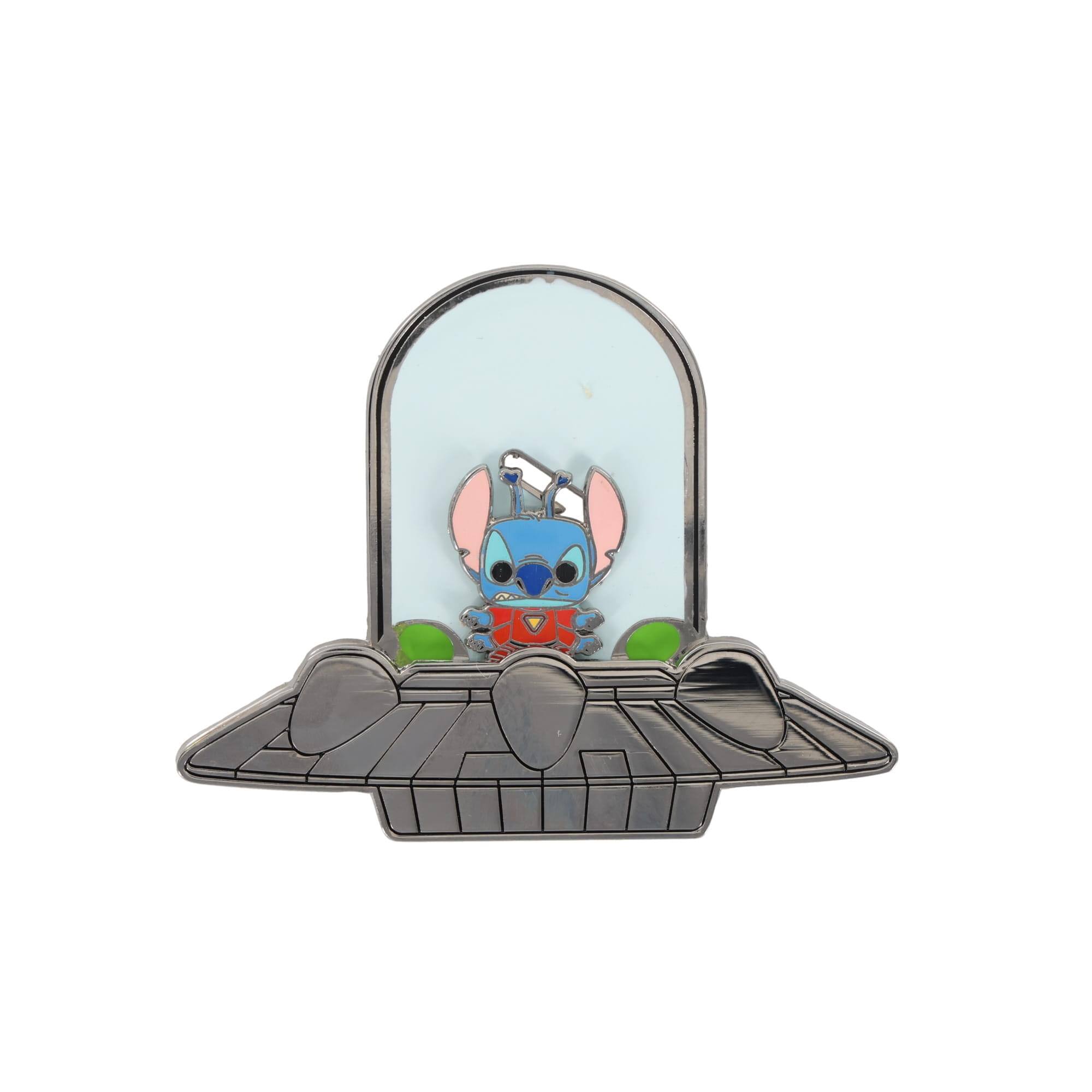 Alt View 6. Disney - Disney Stitch Experiment 626 Capsule Sliding Enamel Pin - Black.