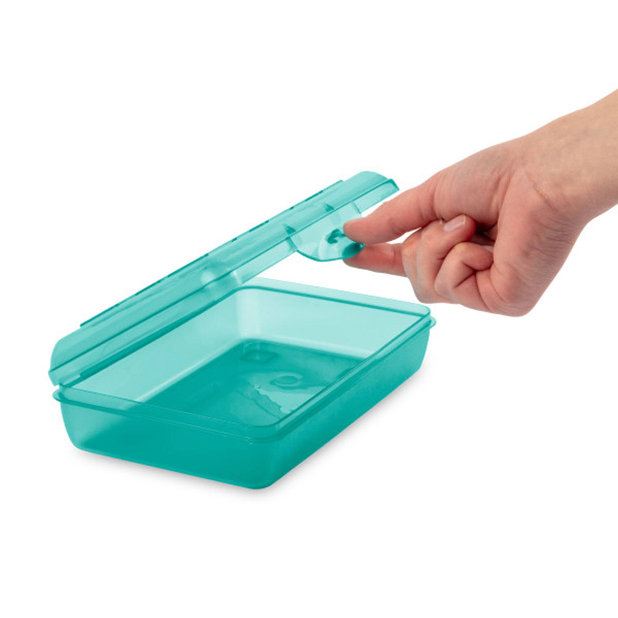 Alt View 4. Sterilite - Sterilite Translucent Pencil Case School Supply Storage Box, Blue Tint (24 Pack).