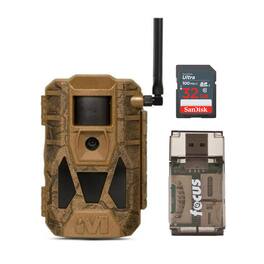 Muddy - Matrix 2.0 Dual Network Brown Cellular Camera with 32GB Memory Card Bundle