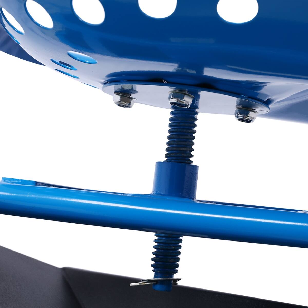 Alt View 2. Loheer - Loheer Rolling Garden Scooter with Wheels 360 Degree Swivel Seat Blue Steel Tool Cart.