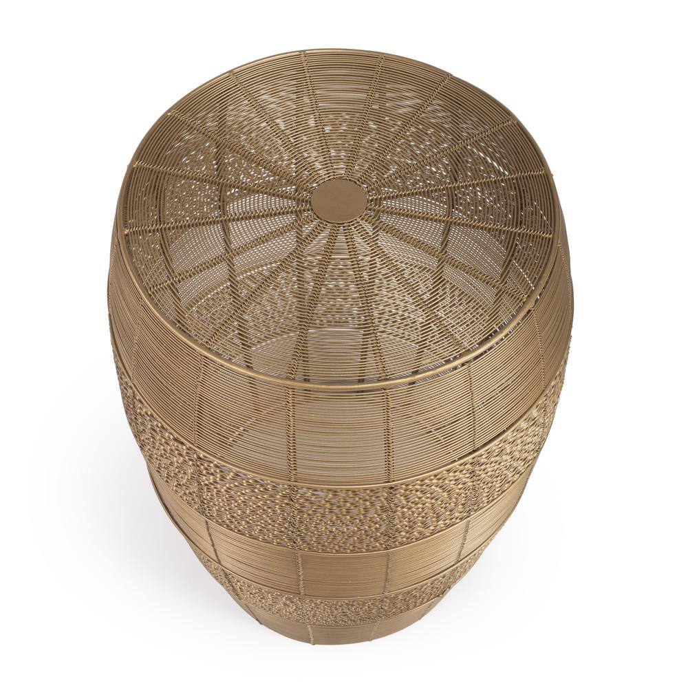 Alt View 2. Butler Specialty - Bellarose Metal Side Table - Gold.