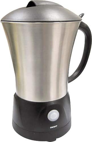Front. SPT - Milk Frother - Pewter/Black.