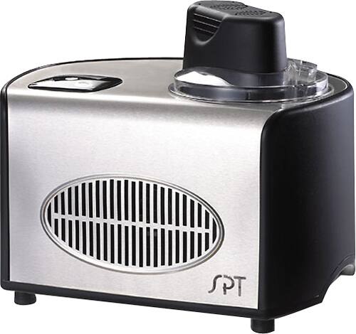 SPT - 1-1/2-Quart Ice Cream Maker - Stainless/Black