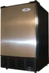 Angle. SPT - 15" 12-Lb. Freestanding Icemaker - Stainless Steel.