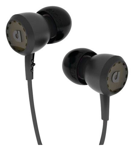 Front Standard. Audiofly - AF33 Earbud Headphones - Slycat Black.