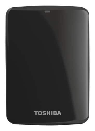 Front Standard. Toshiba - Canvio Connect 1.5TB External USB 3.0 Portable Hard Drive - Black.