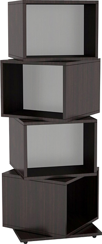 Atlantic - Rotating Cube Media Tower - Espresso was $114.99 now $68.99 (40.0% off)