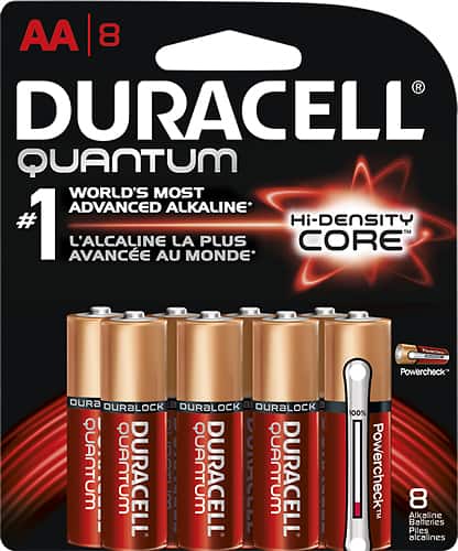 Front. Duracell - Quantum AA Batteries (8-Pack) - Red.