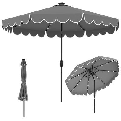 8 patio umbrella with 24 spines 10Ft. Table Led Lights Umbrella base required not included Note Patio Umbrella, Solar LED Umbrella