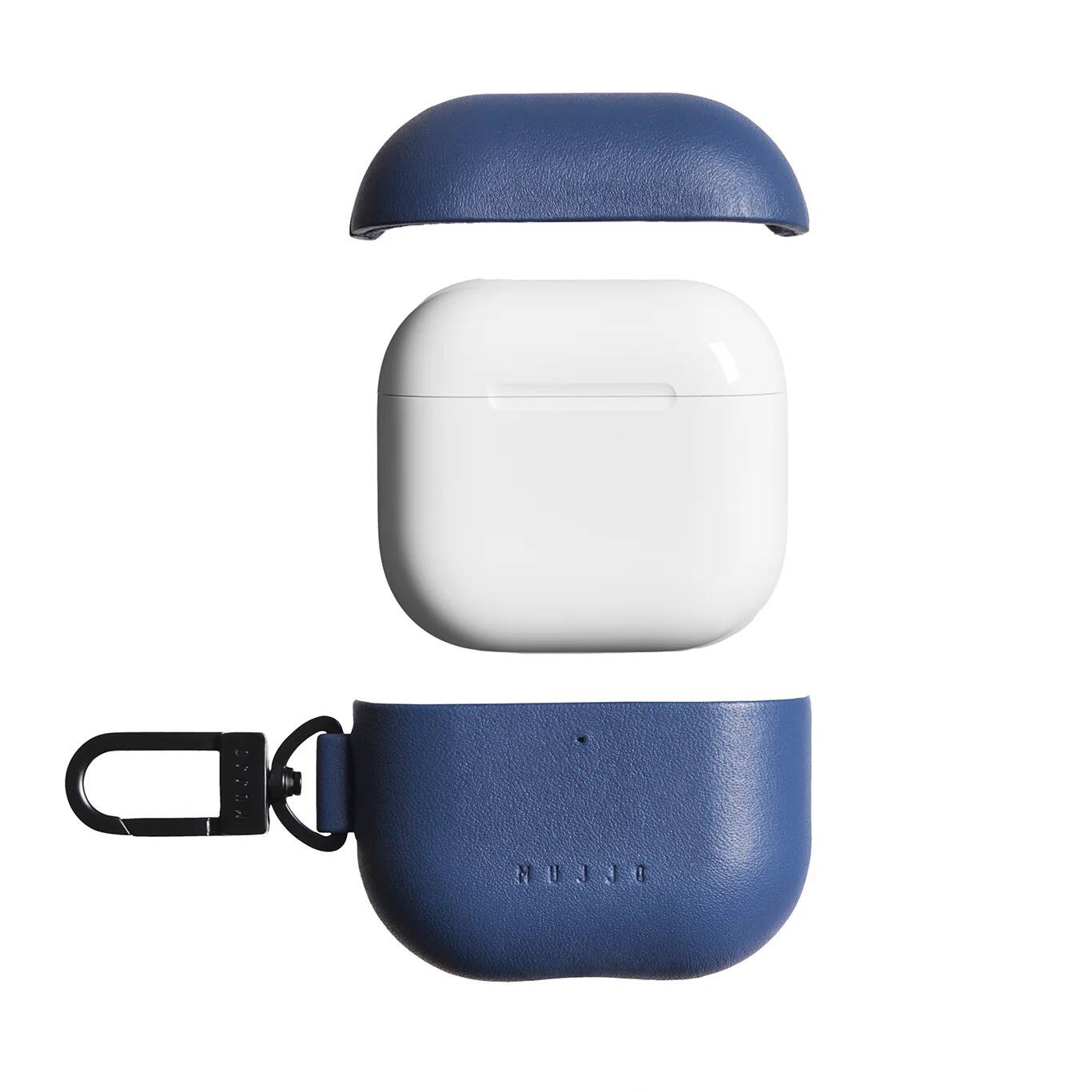 Alt View 2. Mujjo - Echelon Airpods 4 Case - Monaco Blue.