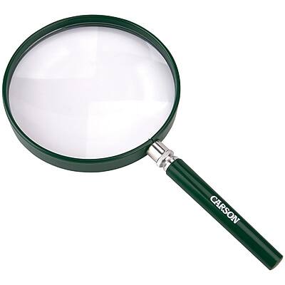 Alt View 3. Carson - Carson Optical BigEye 2x Round Hand Magnifier, Green (CSNHU20) - Green.