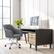 Alt View 16. CorLiving - Marlowe Upholstered Chrome Base Task Chair - Grey.