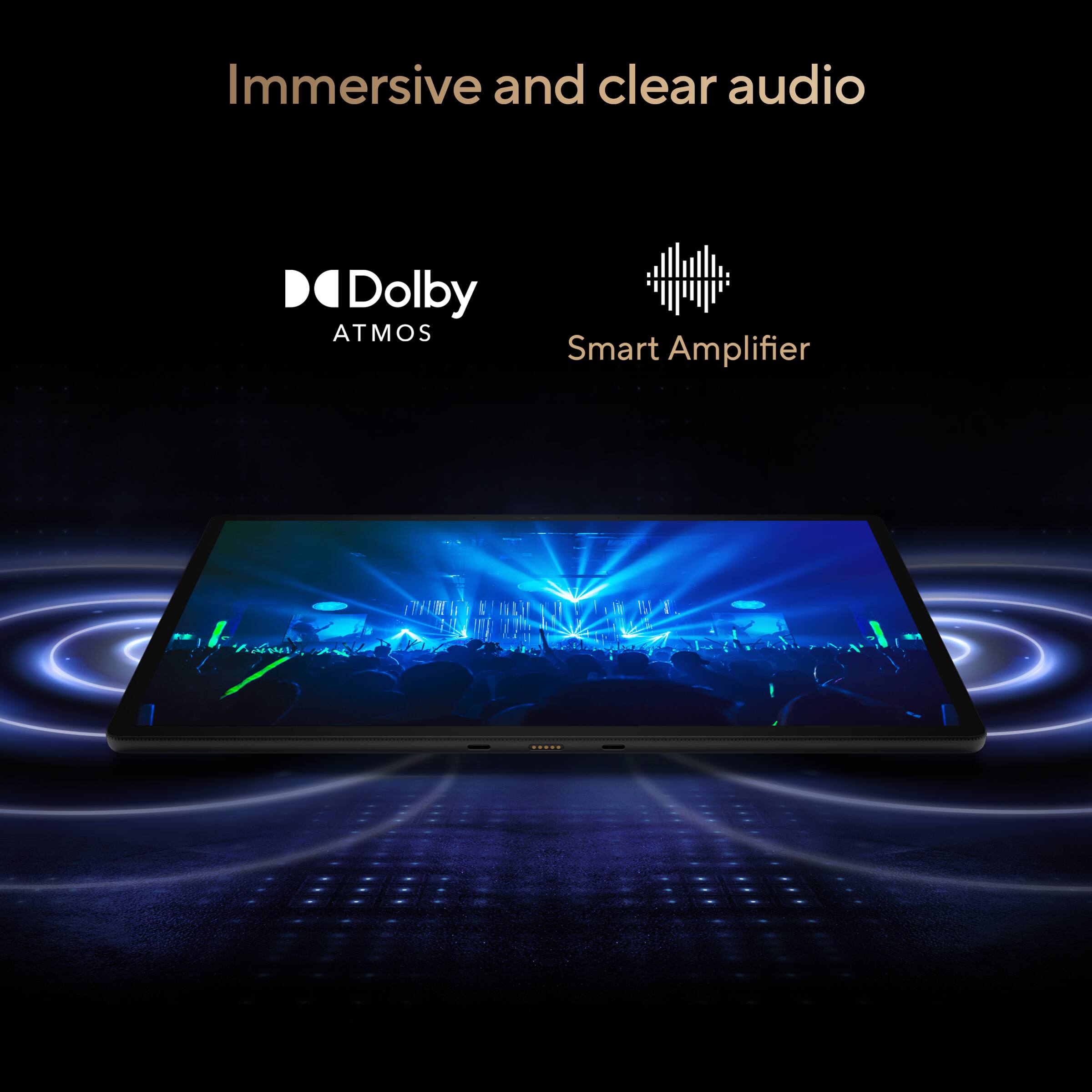Immersive and clear audio

Dolby Atmos

Smart Amplifier